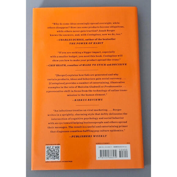 Contagious: Why Things Catch On - 2013 Hardcover By Berger, Jonah - VERY GOOD - Picture 2 of 3